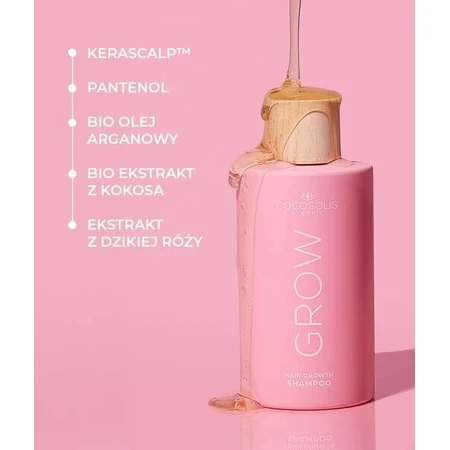 Cocosolis GROW, Shampoo für Haarwachstum mit Kerascalp, 250 ml