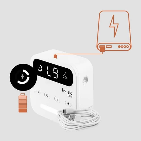 Lionelo BabyAir Flow, elektrischer Nasensauger mit Licht, 1 Stk.
