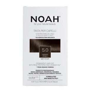 NOAH, vopsea de păr, 5.0 Light Brown, 140 ml