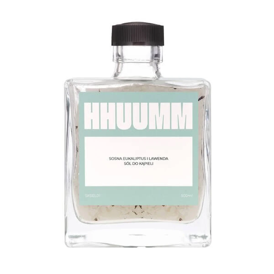 Hhuumm, sare de baie, pin, eucalipt și lavandă, 500 ml