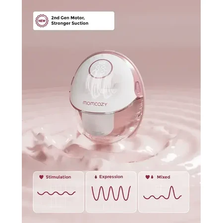 Momcozy M6, extractor de leche individual, color rojo, 1 ud.