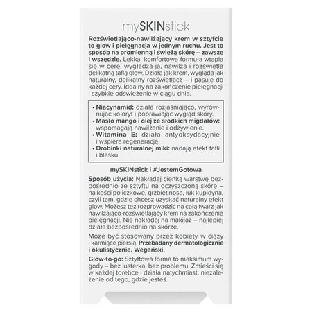 Miya Cosmetics mySKINstick, krem rozświetlająco-nawilżający w sztyfcie, 25 g: ceny i cechy