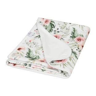 Babymatex, couverture double face en bambou 75x100 cm, blanc-rose, 1 pcs.