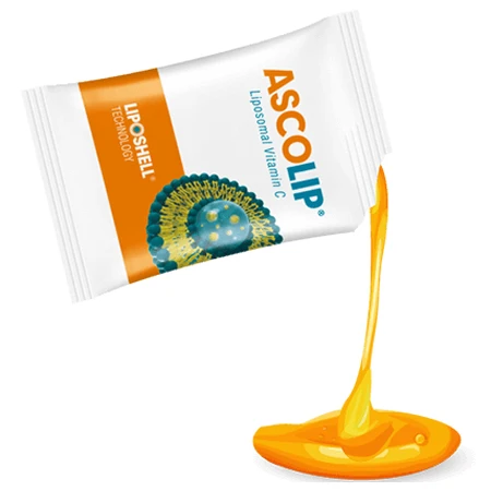 Ascolip Vitamina C Lipozomala met sinaasappelsmaak, 1000 mg, 30 zakjes, Liposhell