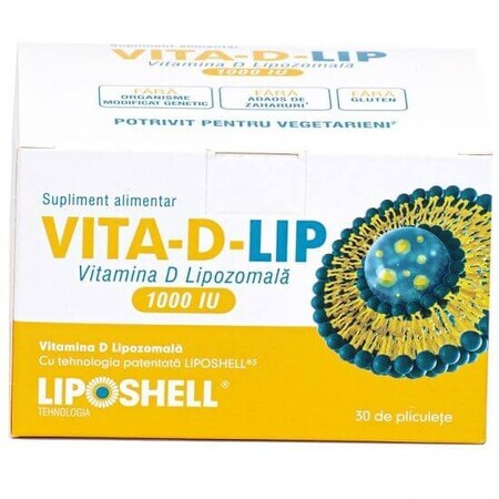 Liposomales Vitamin D, 1000IU, 30 Portionsbeutel, Liposhell