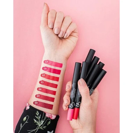Golden Rose Matte Crayon Lipstick, matte lipstick in crayon, 09, 3.5 g