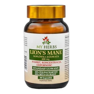My Herbs Löwenmähne Soplum Hedgehog 400 mg, Kapseln, 60 Stk.