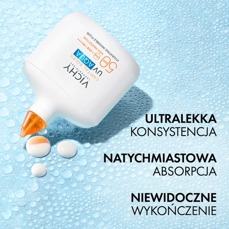 Vichy Capital Soleil, fluid nawilżający SPF50 PA+++, 50 ml: ceny i cechy