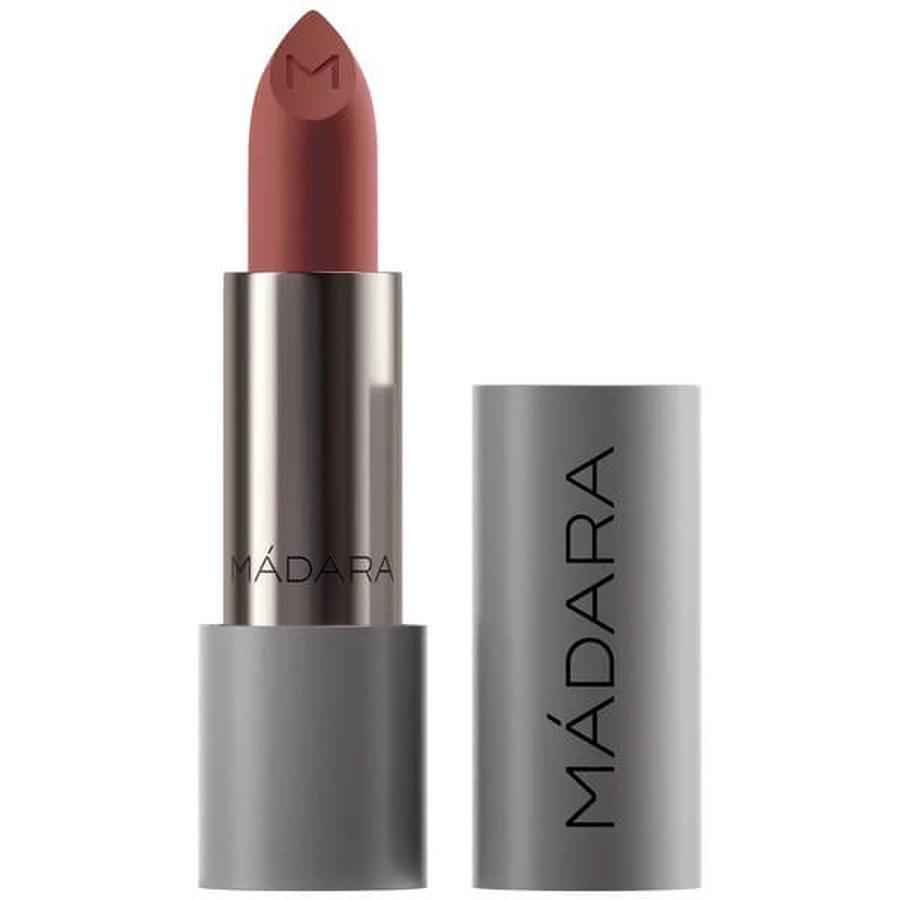 Madara Velvet Matte Cream Lipstick, ruj mat cu un finisaj satinat, Warm Nude, 3.8 g
