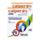 Set van 2x Calperos 1000, 400 mg calciumionen, harde capsules, 100 stuks.