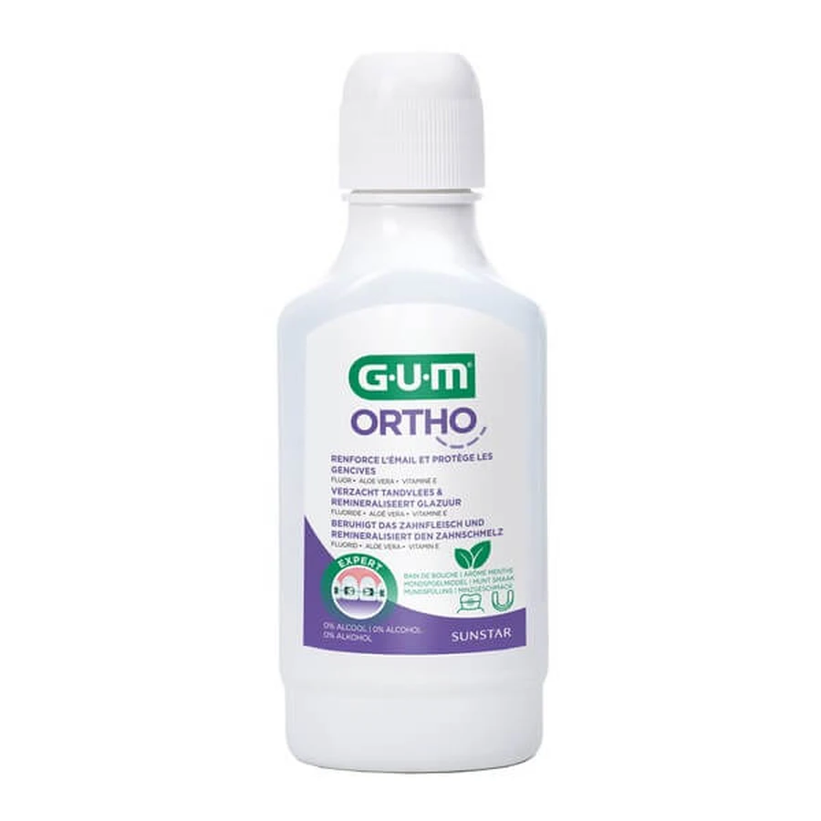 Gum Ortho, Mundwasser für Menschen mit Zahnspange, 300 ml