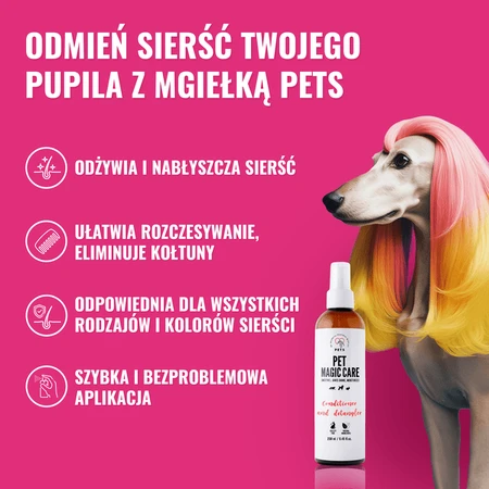 PETS Pet Magic Care - Bruma mágica para el pelaje, spray, 250 ml.