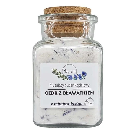 Mayram, bruisend badpoeder, Ceder met Blavata, 130 g