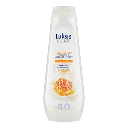 Luksja Silk Care, kremowy płyn do kąpieli, nawilżające jogurt i miód manuka, 900 ml: ceny i cechy