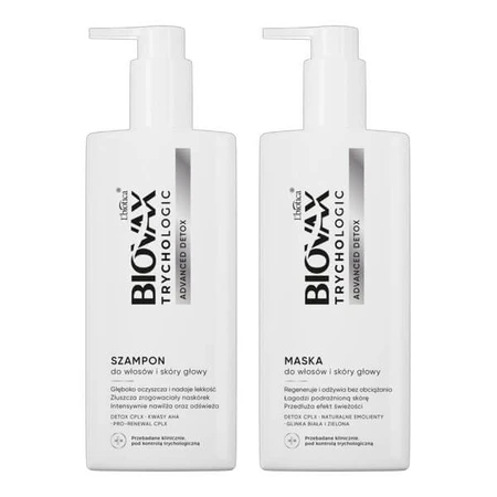 Biovax Trychologic Advanced Detox set, shampoo, 200 ml + mask, 200 ml