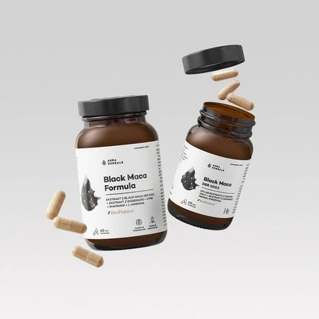 Aura Herbals Black Maca DER 100:1, capsule, 60 pezzi.