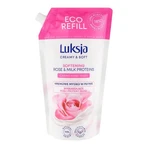 Luxja Creamy &amp; Săpun lichid moale, netezitor, proteine de trandafir și lapte, refill, 900 ml