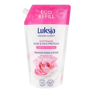 Luxja Creamy &amp; Săpun lichid moale, netezitor, proteine de trandafir și lapte, refill, 900 ml