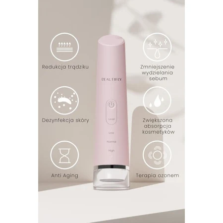 Beautifly, B-Plasma Blush, masażer do twarzy antytrądzikowy Anti Aging, 1 szt.: ceny i cechy