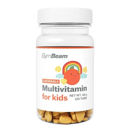 GymBeam Multivitamin for children sucking, tablets, 120 pcs.