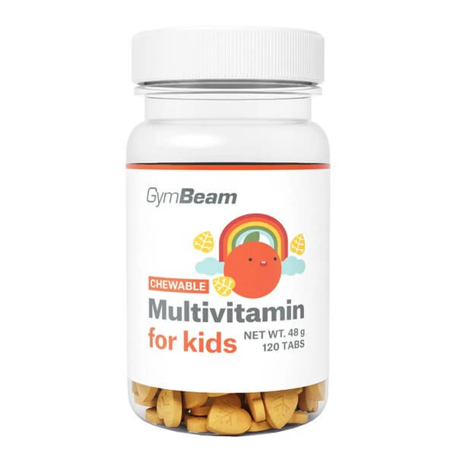GymBeam Multivitamin for children sucking, tablets, 120 pcs.