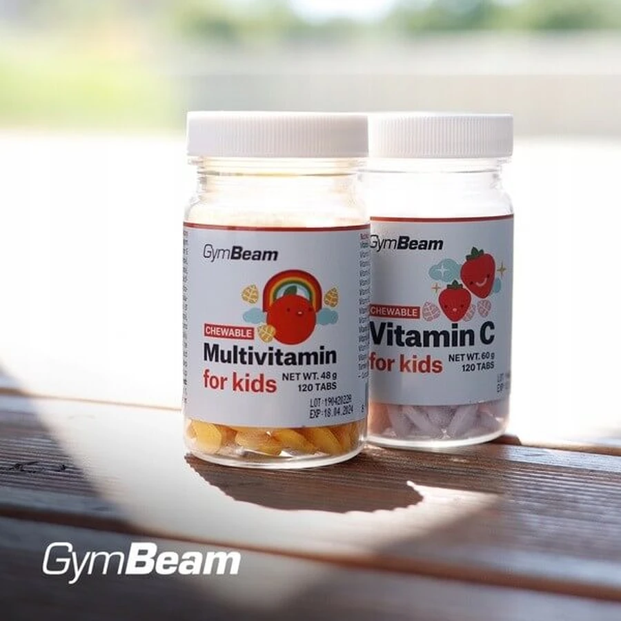 GymBeam Multivitamin for children sucking, tablets, 120 pcs.