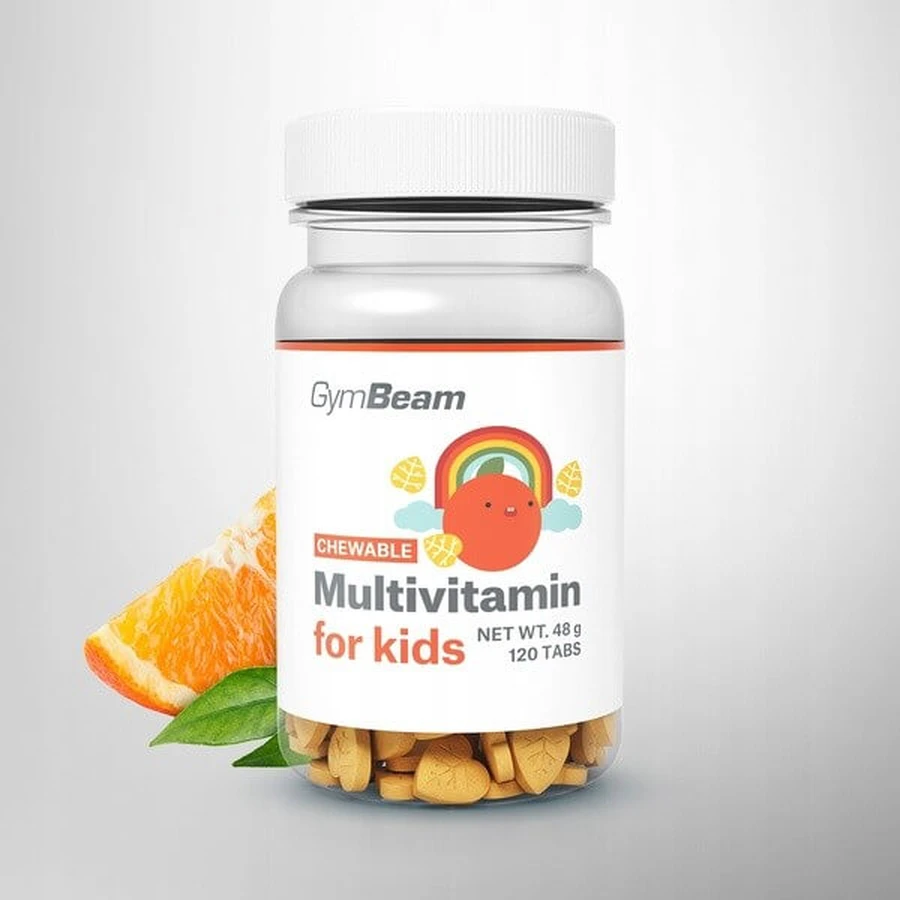 GymBeam Multivitamin for children sucking, tablets, 120 pcs.