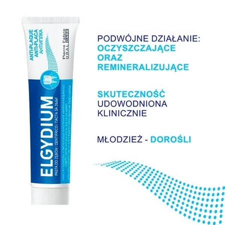 Zestaw 2 x Elgydium Anti Plaque, pasta do zębów, 75 ml: ceny i cechy