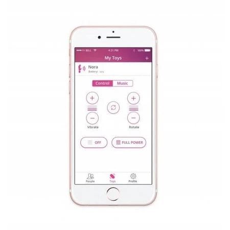 Lovense Nora, App-gesteuerter Bunny-Vibrator, 1 Stk.