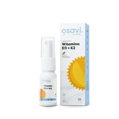 Osavi Vitamin D3 + K2, oral spray, mint flavor, 25 ml