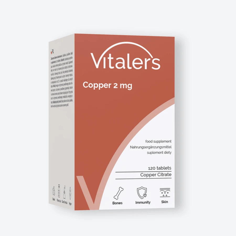 Vitalers Kupfer 2 mg, Tabletten, 120 Stück.