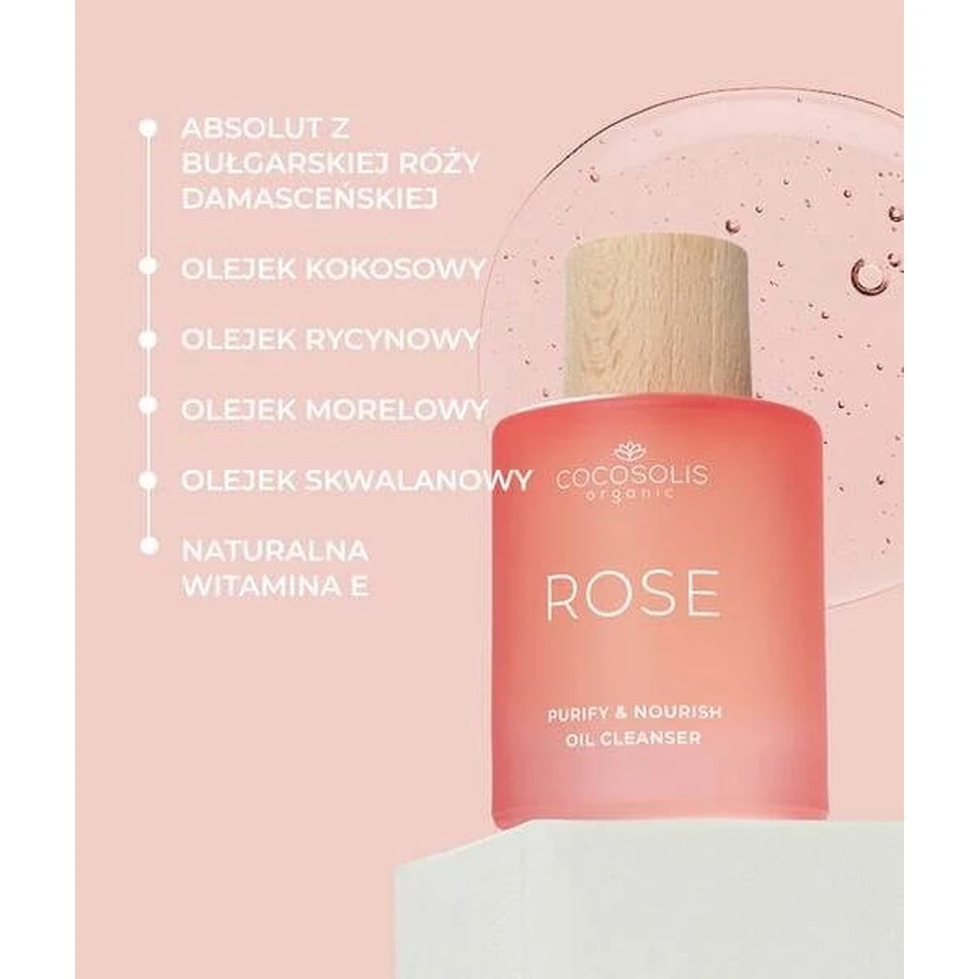 Cocosolis Rose, różany olejek do oczyszczania twarzy, 50 ml: ceny i cechy