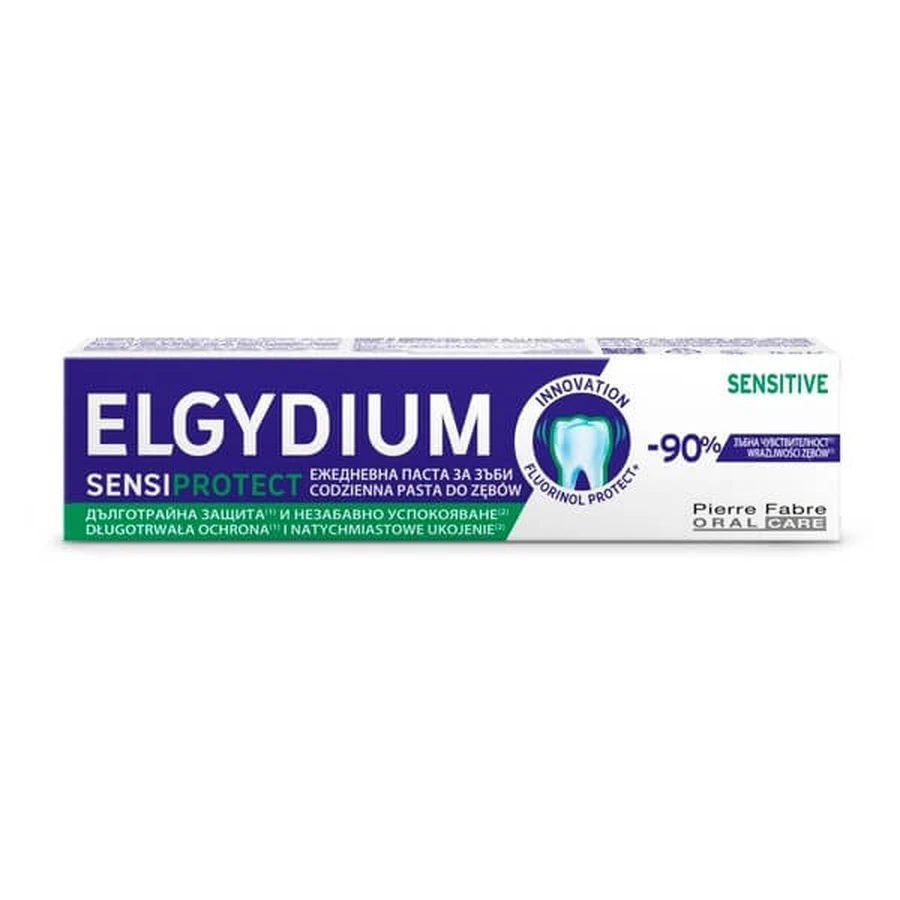 Elgydium SensiProtect, dentifricio per denti sensibili, 75 ml