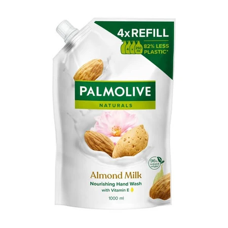 Palmolive, Naturals Milk &amp; Almond, liquid soap, refill, 1000 ml