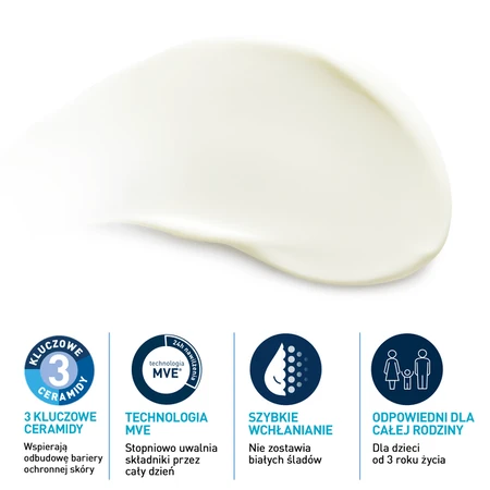 CeraVe, lozione solare idratante invisibile SPF 30, 177 ml