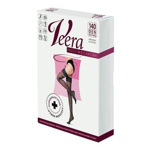 Veera Anti-HIV, compressiekousen, 140 DEN, karamel, maat 3