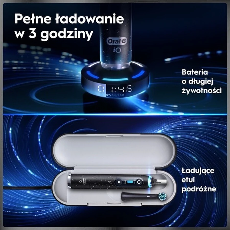 Oral-B iO 10, periuță de dinți electrică, Cosmic Black, 1 buc.