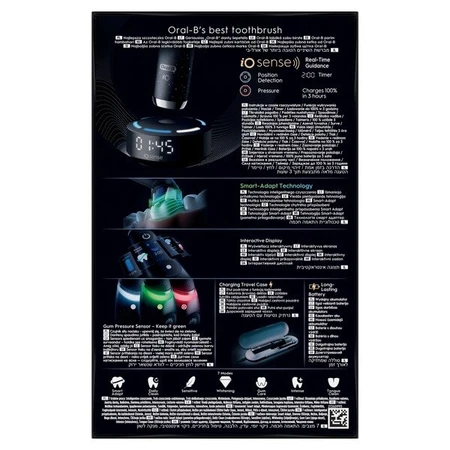 Oral-B iO 10, periuță de dinți electrică, Cosmic Black, 1 buc.