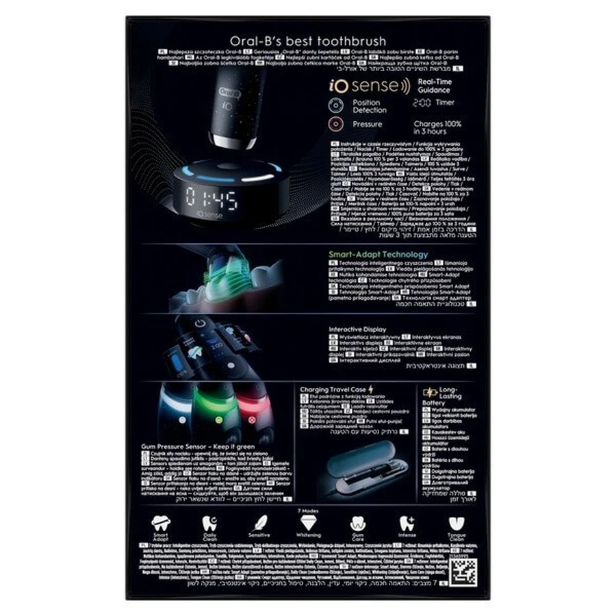 Oral-B iO 10, periuță de dinți electrică, Cosmic Black, 1 buc.