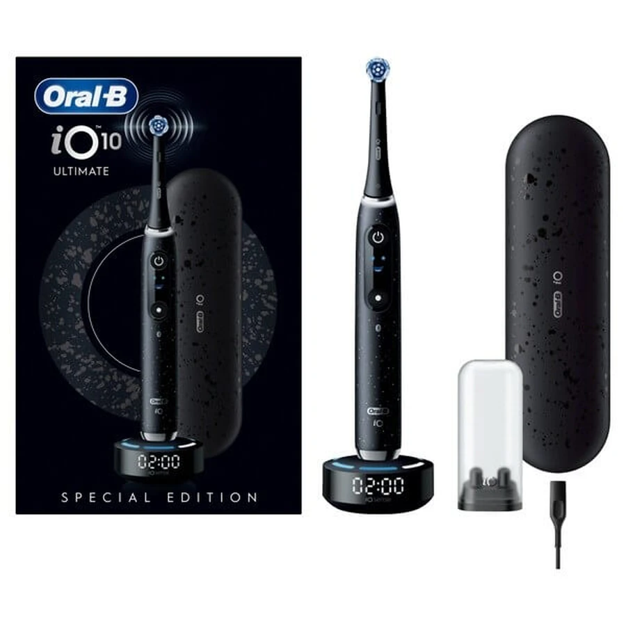 Oral-B iO 10, periuță de dinți electrică, Cosmic Black, 1 buc.