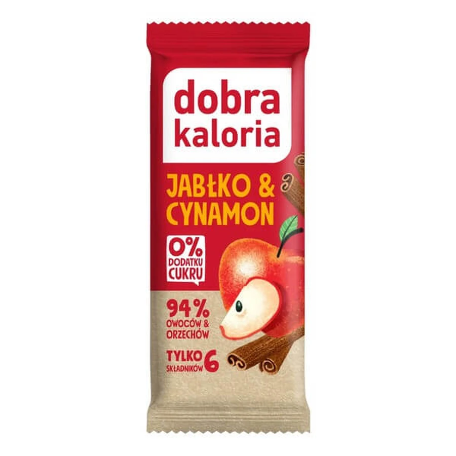 Good Kaloria, apple and cinnamon bar, 35 g
