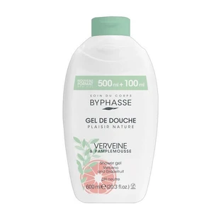 Byphasse Plaisir Nature, gel de duș, verbena și grapefruit, 600 ml