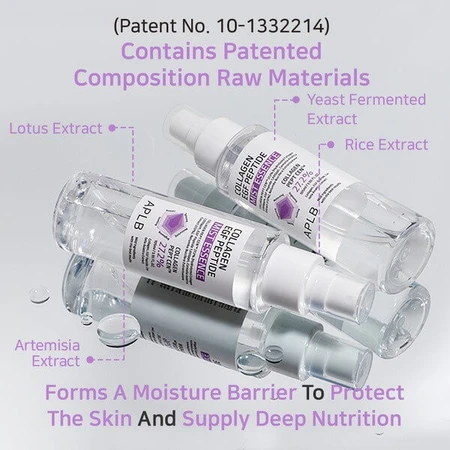 APLB Collagen EGF Peptide Mist Essence, gezichtsnevel-essence met collageen en EGF-peptiden, 105 ml.