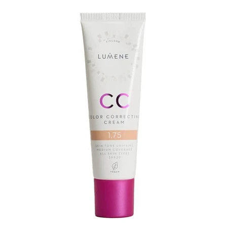 Lumene CC Color Correcting Cream, correcting CC cream SPF 20, 1.75 (N), 30 ml.