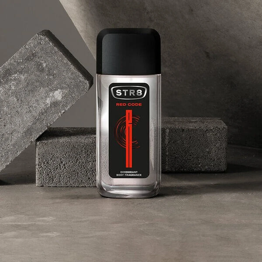 STR8 Red Code, fragrance deodorant with atomizer, 85 ml