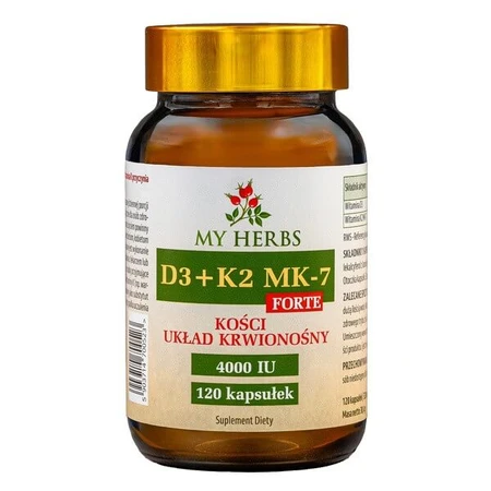 My Herbs D3+K2 MK7 Forte, capsules, 120 st.