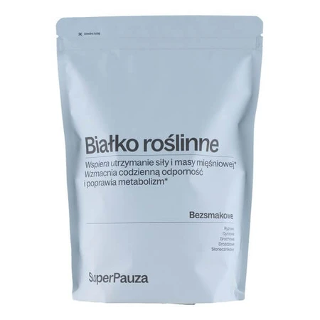 SuperPauza Białko roślinne Super balans, proszek, bezsmakowe, 750 g: ceny i cechy
