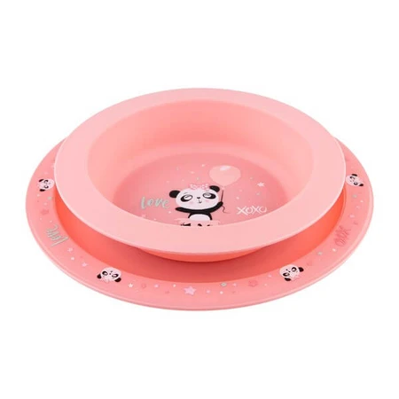 Canpol baby's, set schaaltjes 2 elementen, EXOTISCHE DIEREN, roze, 1 stuk.