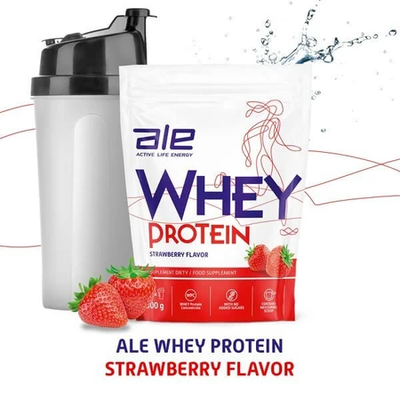 Lote de 3x ALE Whey Protein Sabor Fresa