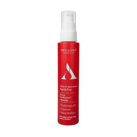 Awesome Cosmetics Pepti &amp; Pure, schiuma detergente per il viso, 100 ml